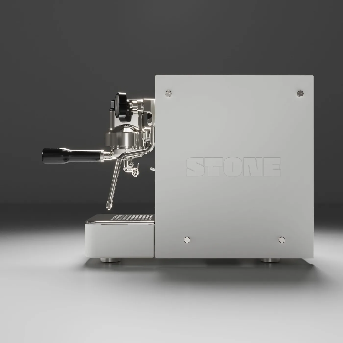 Stone Lite en acabado blanco, vista lateral